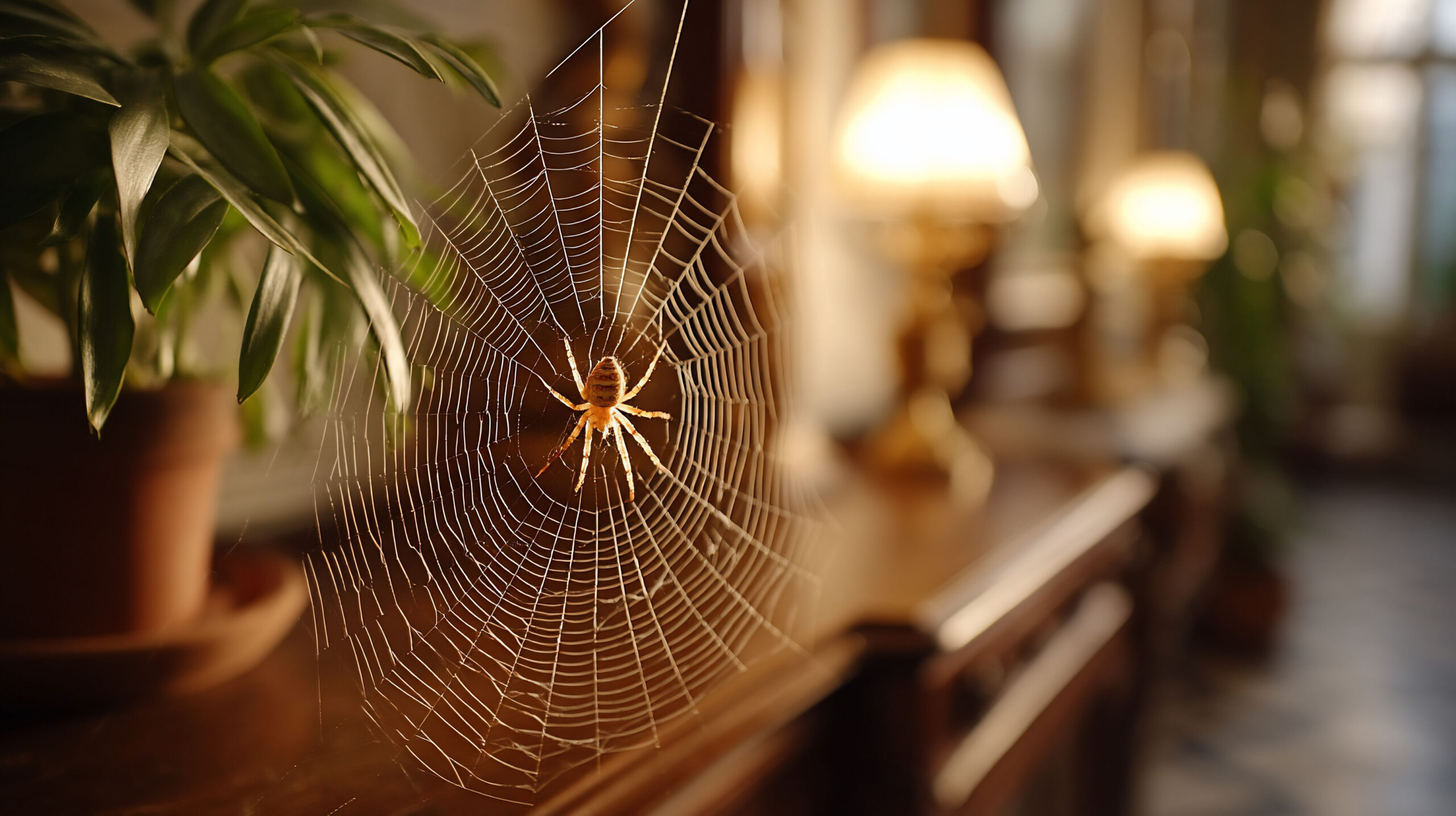 Spinnen im Herbst
